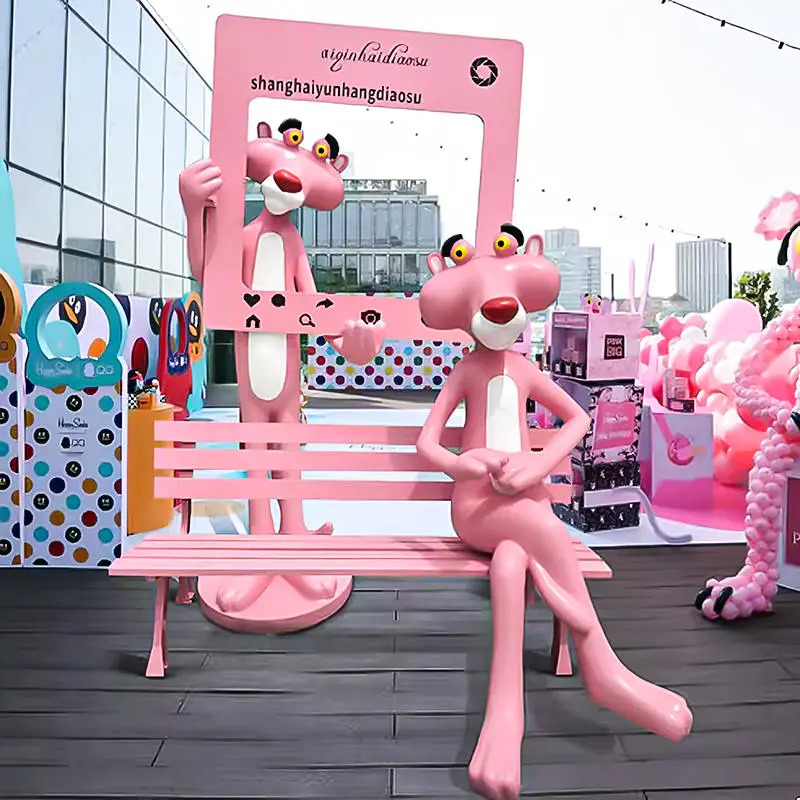 นำสิ่งมหัศจรรย์ขี้เล่นมาสู่ชีวิต: รูปปั้น Pink Panther ไฟเบอร์กลาสสำหรับสวนของคุณ - สิ่งที่ต้องมีเพิ่มเติมหรือไม่?